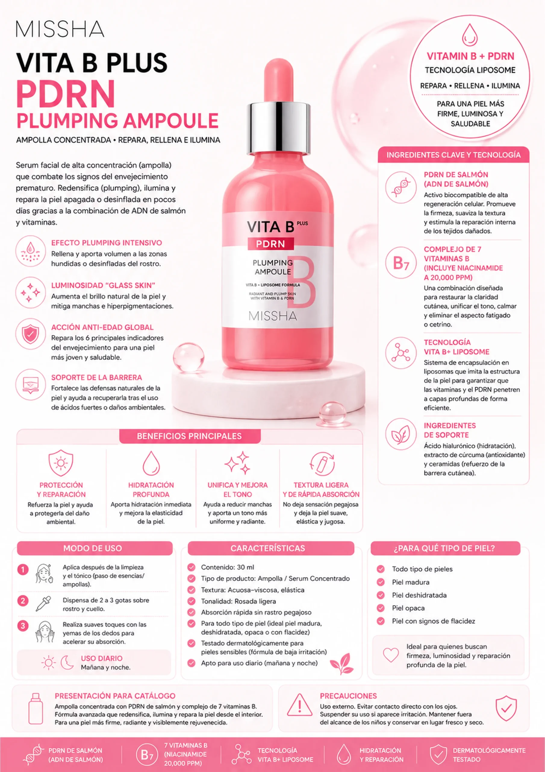 missha vita b plus pdrn plumping ampoule 1 11zon
